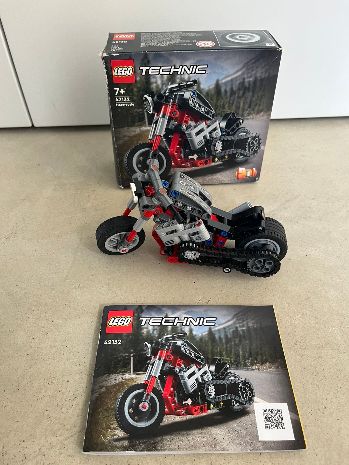Lego technic motorcycle 42132, Compleet, Lego, Ophalen of Verzenden, Zo goed als nieuw
