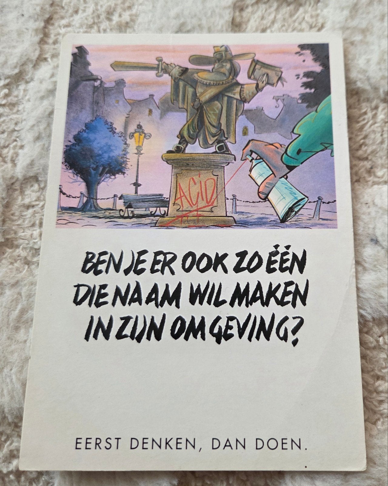 Eerst denken, dan doen, Verzenden, 1980 tot heden, Ongelopen, Overige thema's