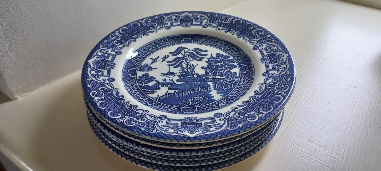 Gebaksbordjes England Blauw, Ophalen of Verzenden