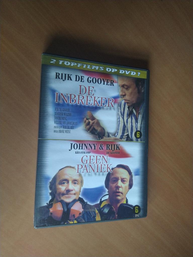 DVD De inbreker + Geen paniek. Rijk de Gooyer, Alle leeftijden, Ophalen of Verzenden, Zo goed als nieuw