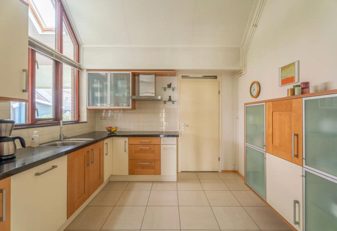 Keuken incl apparatuur - zelf demonteren TEAB, Ophalen, Zo goed als nieuw, Graniet of Steen, Hoekkeuken