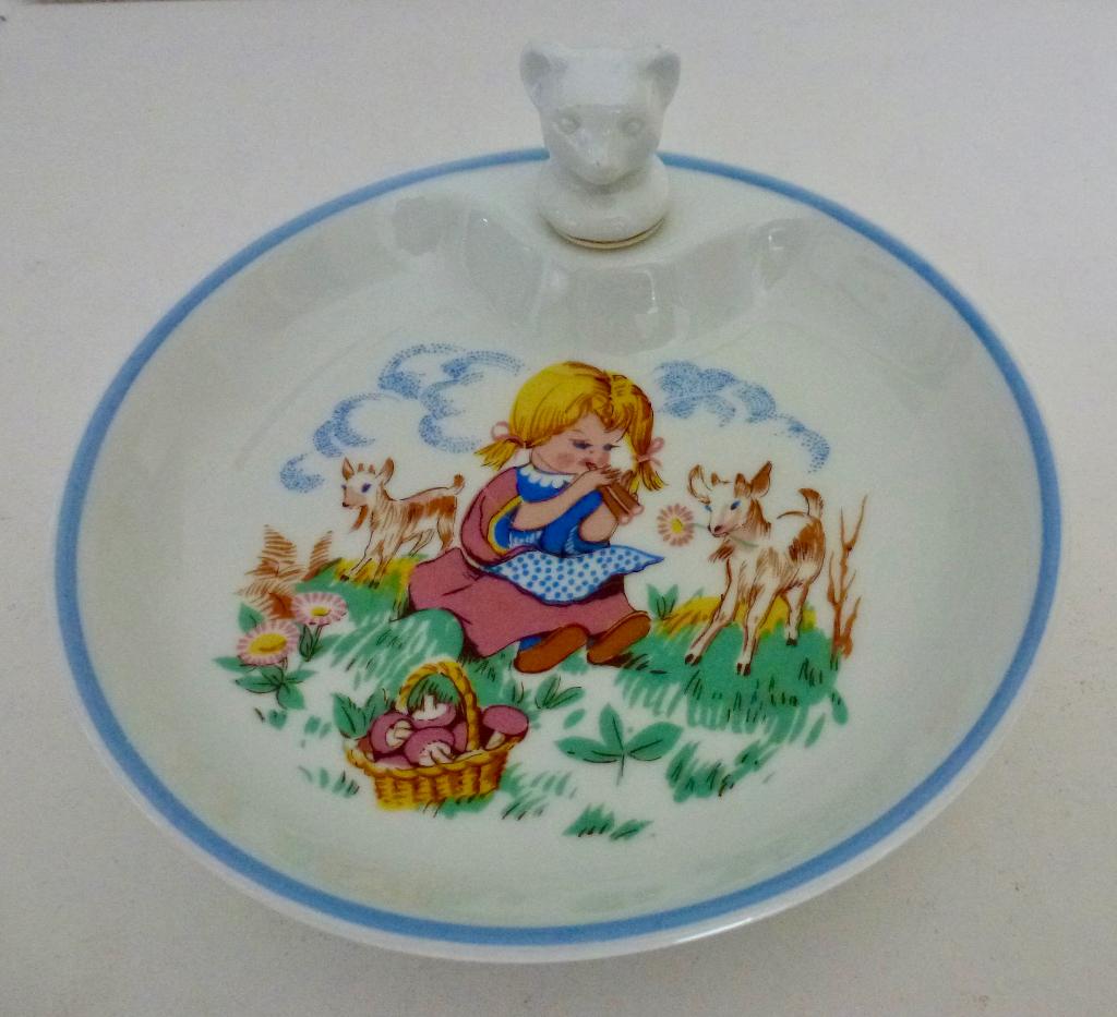 Vintage Frans Limoges porseleinen warmhoudbordje., Verzenden