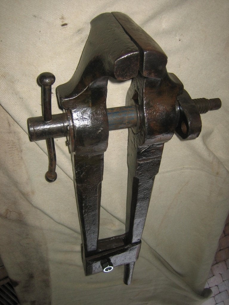 Zware staartbankschroef, Antiek en Kunst, Ophalen