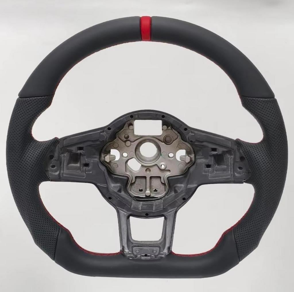 Sportstuur GTI voor Golf 7 - Leder met rode stiksels, Ophalen of Verzenden, Gebruikt, Volkswagen