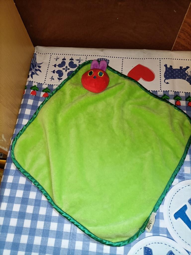 Rupsje Nooitgenoeg knuffeldoekje Eric Carle, Kinderen en Baby's, Speelgoed | Knuffels en Pluche, Ophalen of Verzenden, Zo goed als nieuw