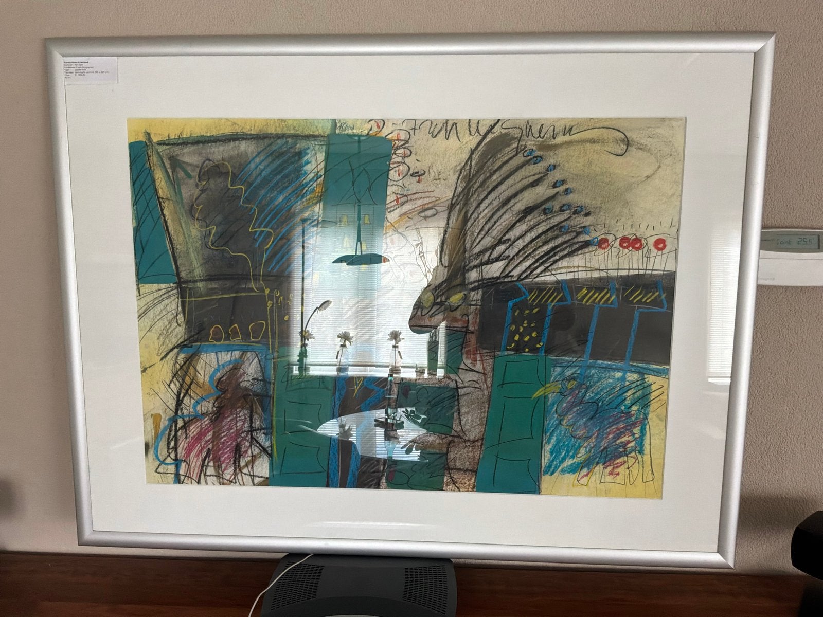 Frank Lengvenius - Zonder titel, gemengde techniek, Antiek en Kunst, Kunst | Schilderijen | Klassiek, Ophalen, Overige onderwerpen