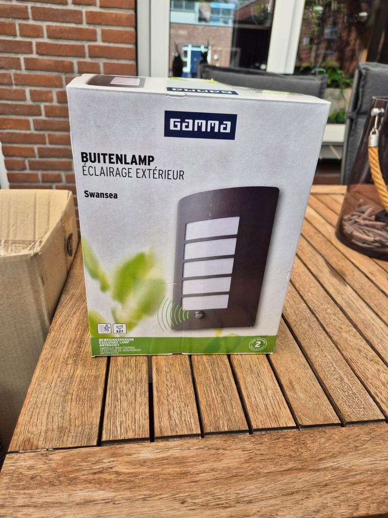 Buitenlamp met sensor, Ophalen, Minder dan 50 watt, Wandlamp, Licht-donker-sensor