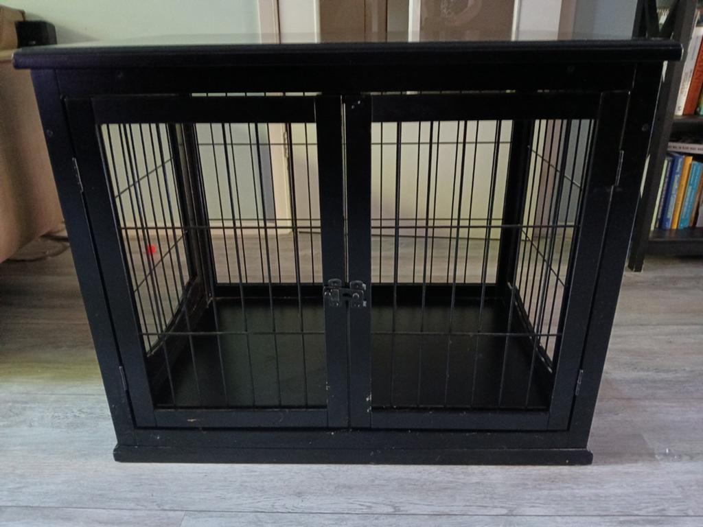 Zwarte bench, Dieren en Toebehoren, Ophalen, Gebruikt