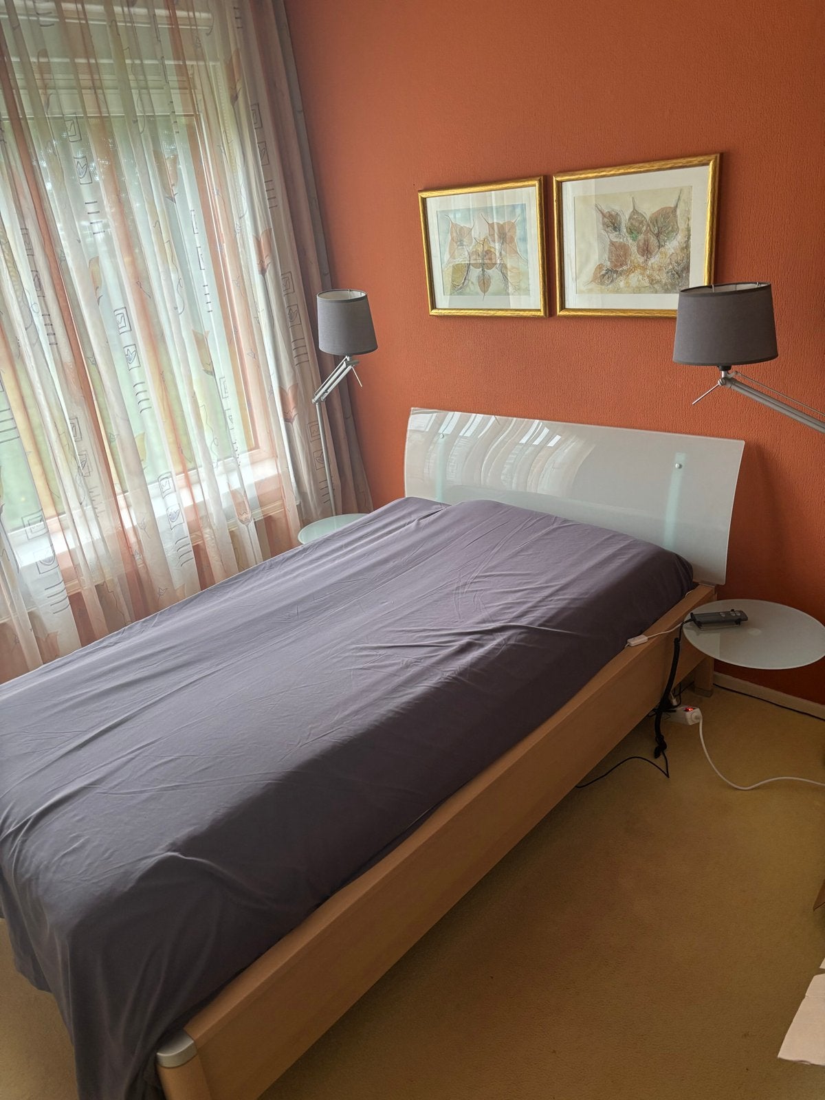Auping bed 120/200cm met elektrisch verstelbare spiraal, Ophalen, Overige kleuren, Twijfelaar, 120 cm