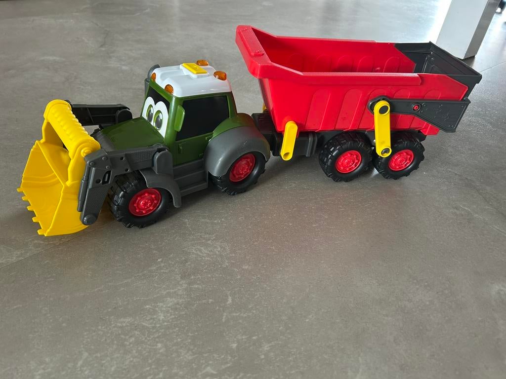 Dickie toys tractor met kipwagen, Kinderen en Baby's, Speelgoed | Speelgoedvoertuigen, Ophalen of Verzenden, Zo goed als nieuw