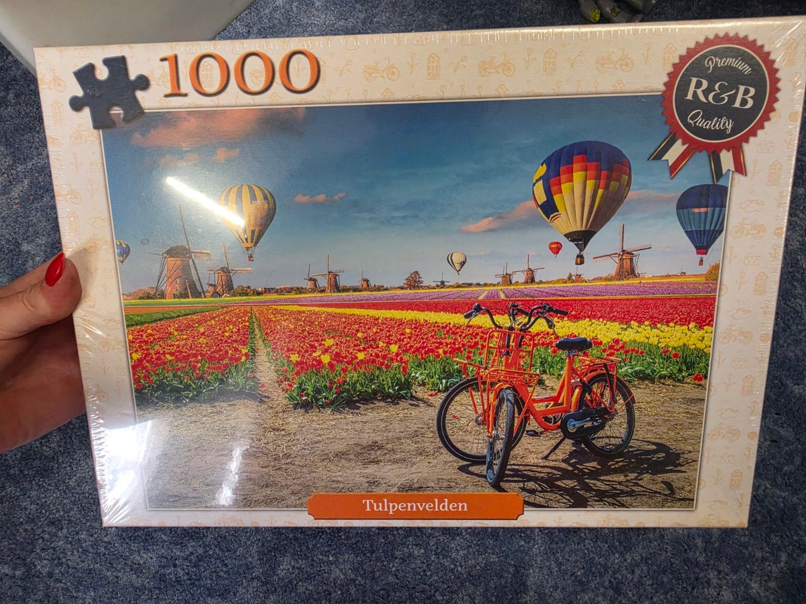 Legpuzzel Tulpenvelden 1000 stukjes - Nieuw, Ophalen of Verzenden, 500 t/m 1500 stukjes, Nieuw, Legpuzzel
