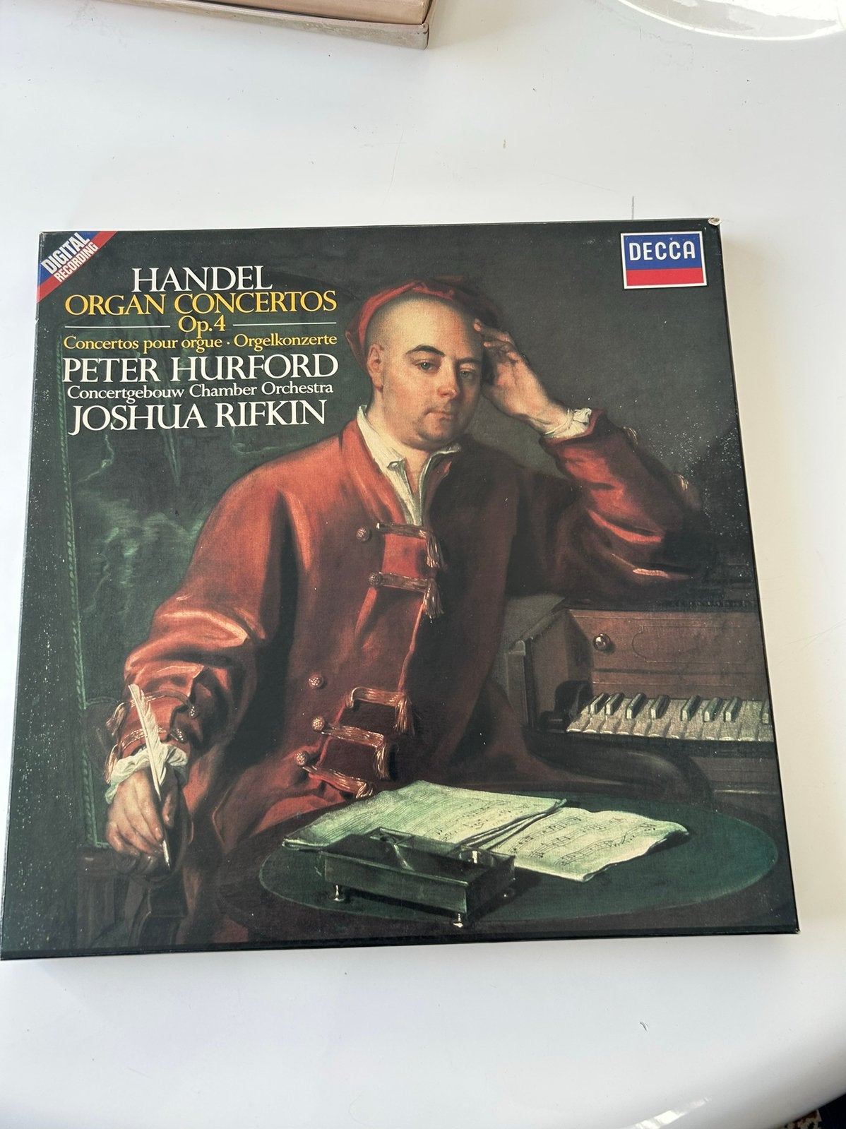 Handel Organ Concertos Op.4 - Peter Hurford (Decca), Cd's en Dvd's, Vinyl | Klassiek, Ophalen of Verzenden, Zo goed als nieuw