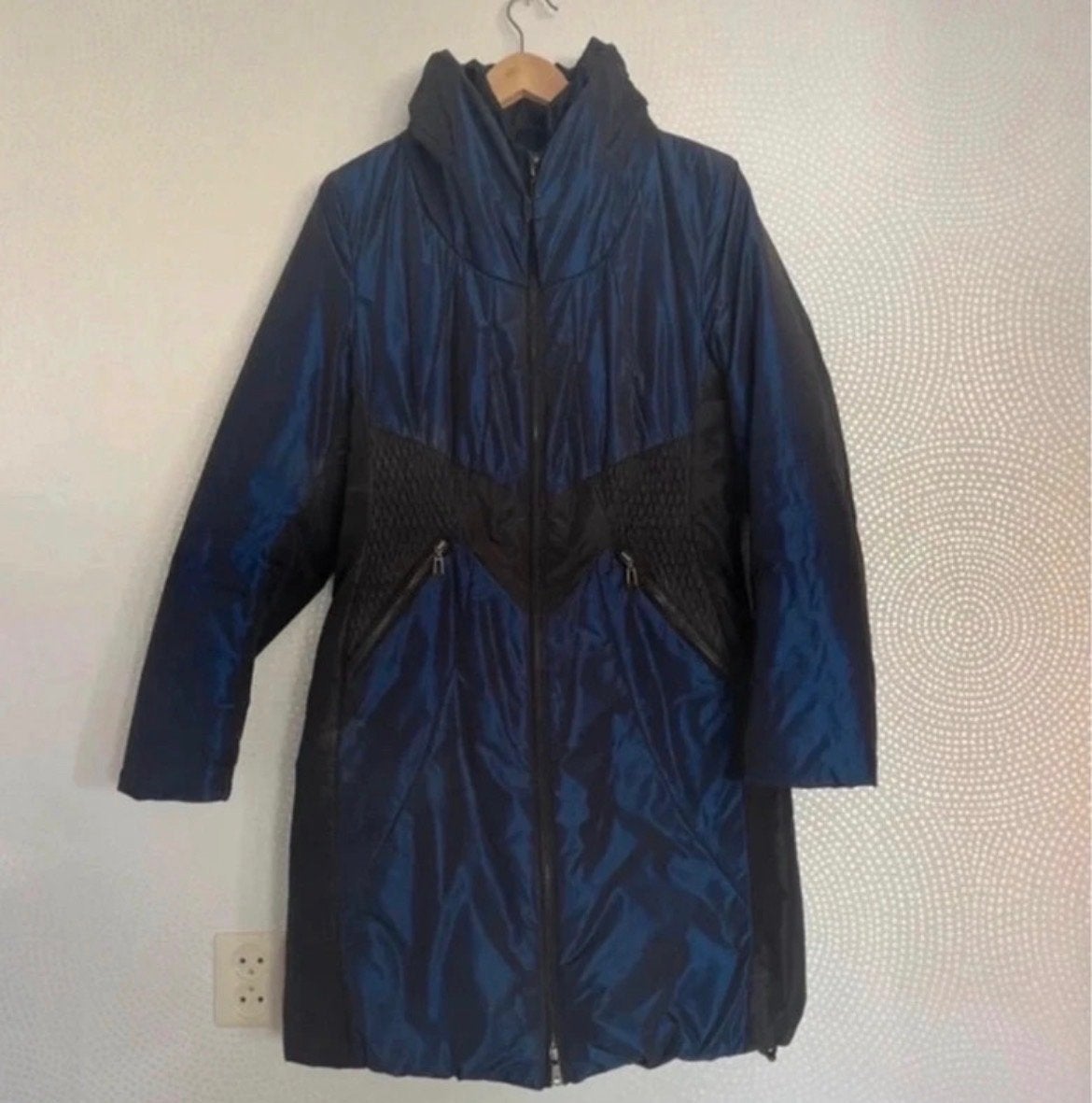 Creenstone winterjas maat 40 - Blauw/Zwart, Kleding | Dames, Ophalen of Verzenden, Zo goed als nieuw, Maat 38/40 (M), Blauw