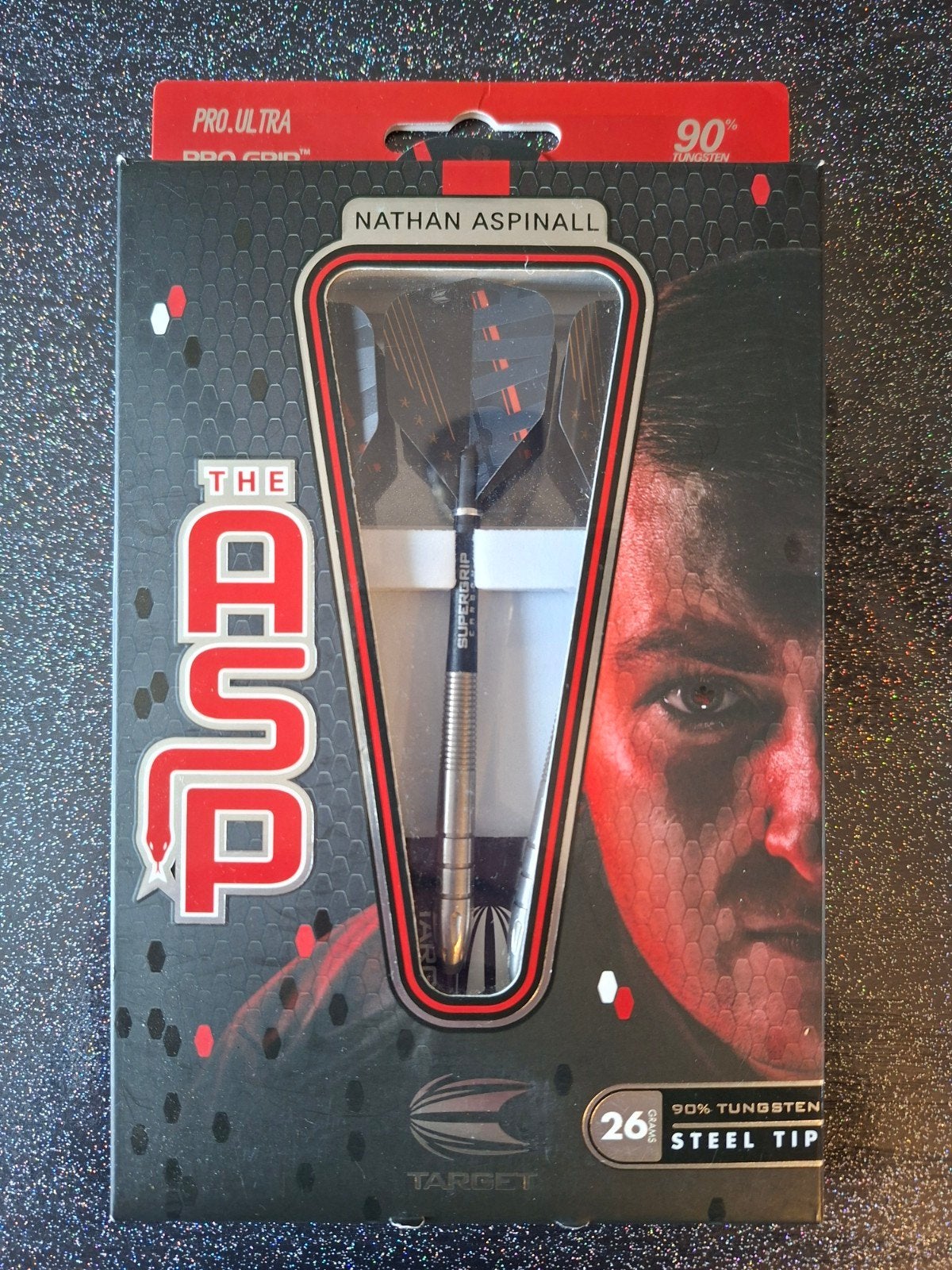Nathan Aspinall 'The Asp' Darts - 26g Steel Tip, Ophalen of Verzenden, Zo goed als nieuw, Pijlen