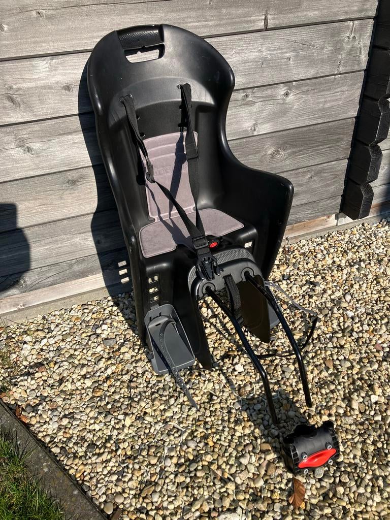 Polisport kinderzitje voor fiets - gebruikt, Fietsen en Brommers, Fietsaccessoires | Fietsstoeltjes, Ophalen, Gebruikt, Achterzitje