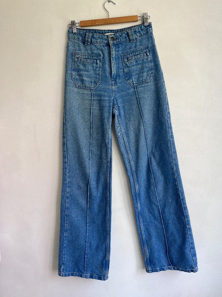 sissy boy broek jeans maat 27 blauw, Sissy-Boy, Zo goed als nieuw, W27 (confectie 34) of kleiner, Verzenden