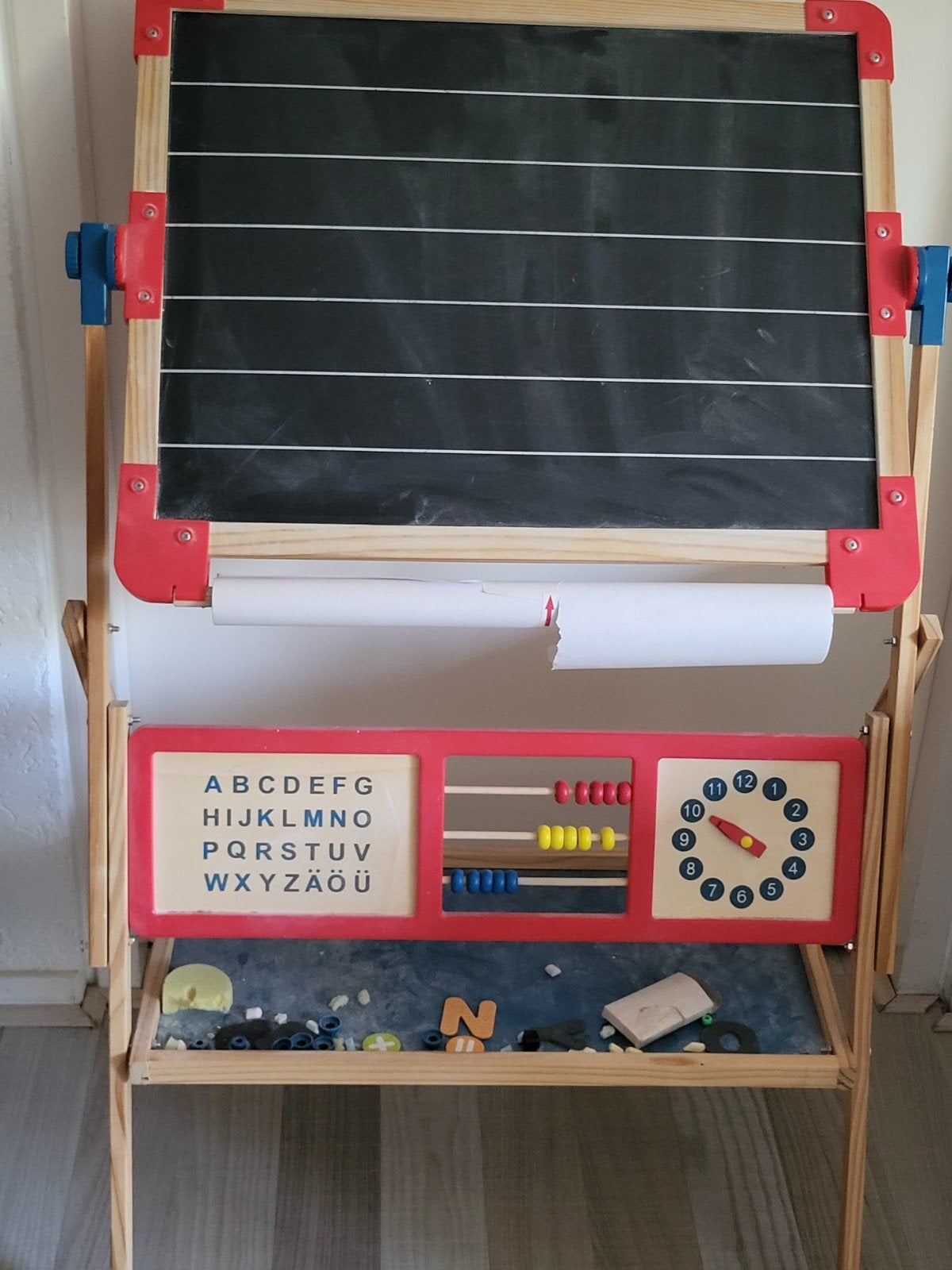 Ophalen voor €5! Houten schoolbord/ krijtbord voor kinderen, Ophalen, Gebruikt, Krijtbord
