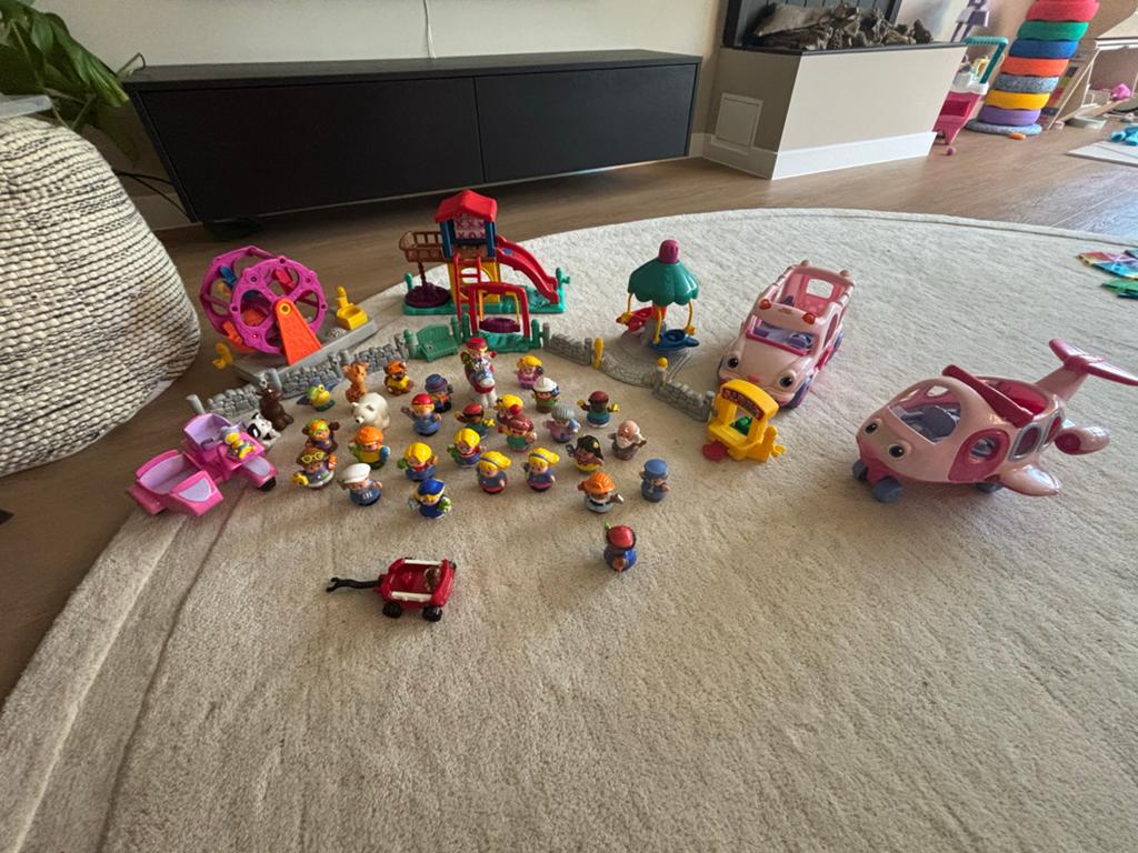Grote set Little People speelgoed met 30 poppetjes/dieren, Ophalen, Gebruikt, Jongen of Meisje