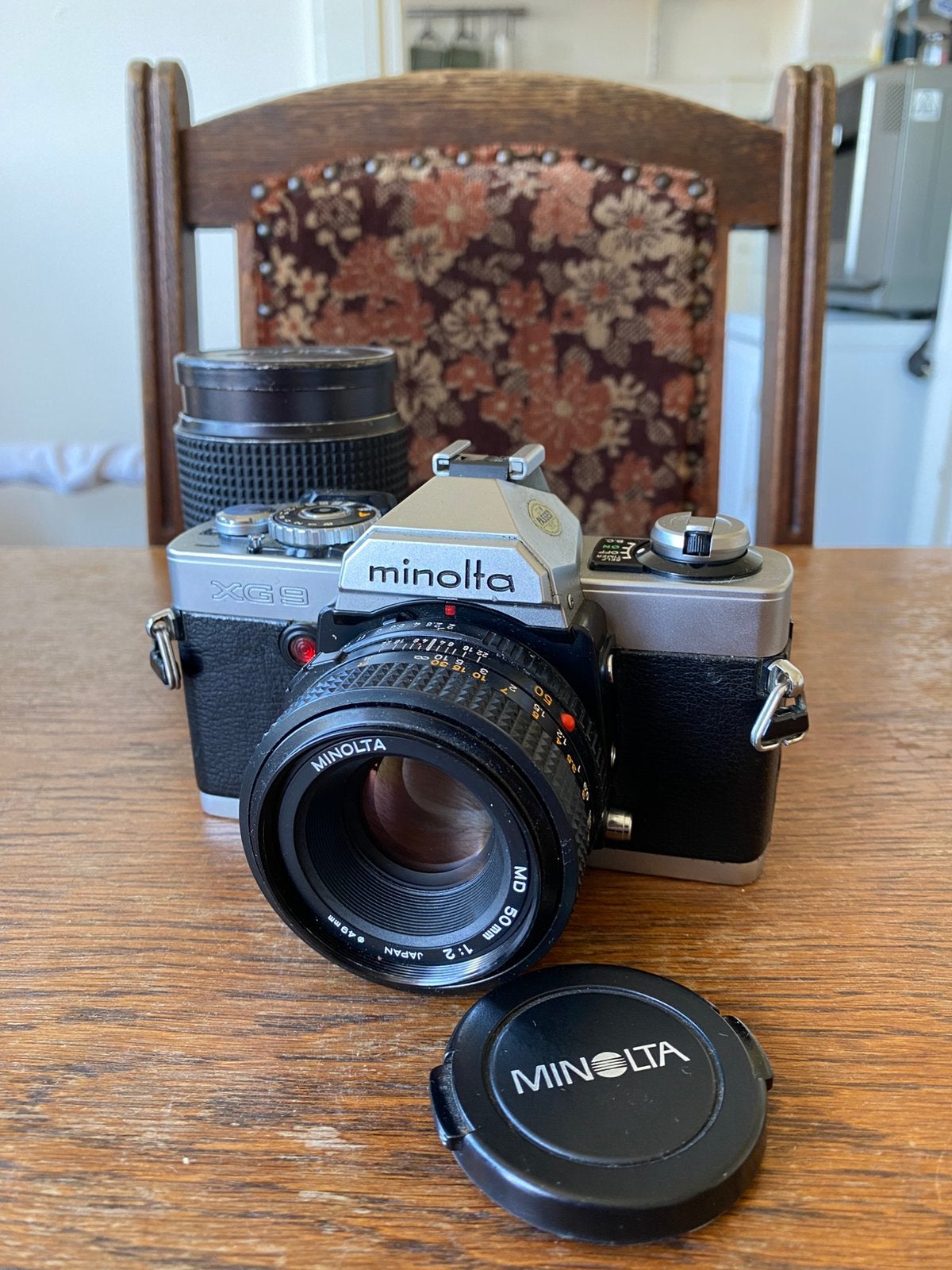 Minolta XG 9 spiegelreflexcamera, Ophalen of Verzenden, Zo goed als nieuw, Spiegelreflex, Minolta
