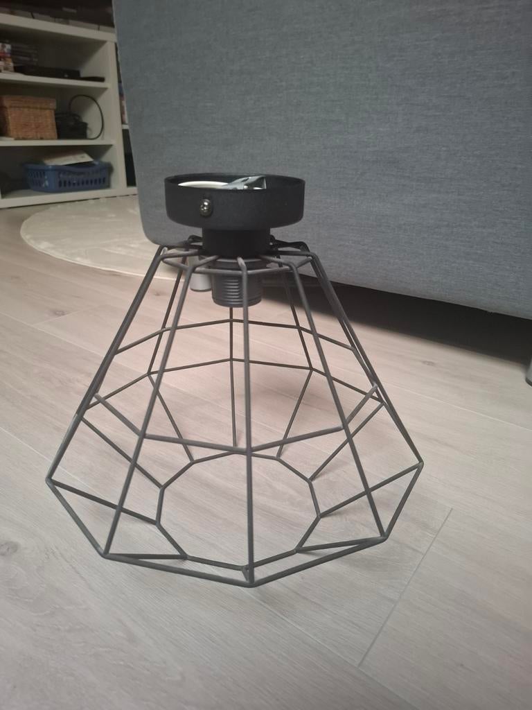 Plafondlamp, Huis en Inrichting, Lampen | Lampenkappen, Ophalen, Zwart, Rond, 25 tot 50 cm