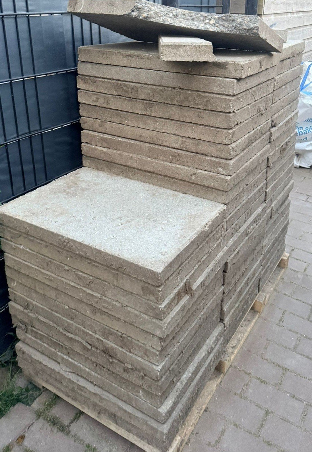 Gratis tuintegels, Ophalen of Verzenden, Gebruikt, Beton, Terrastegels