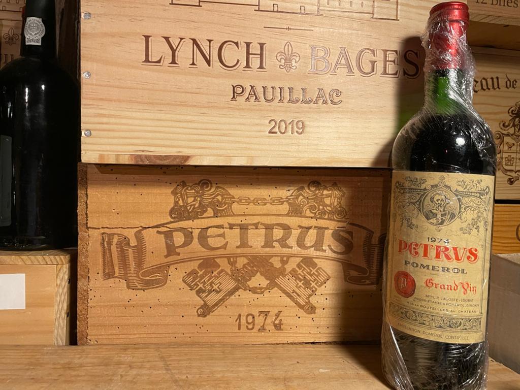 Petrus Pomerol Grand Vin 1974 - Exclusieve Rode Wijn, Gebruikt, Frankrijk, Ophalen of Verzenden, Rode wijn