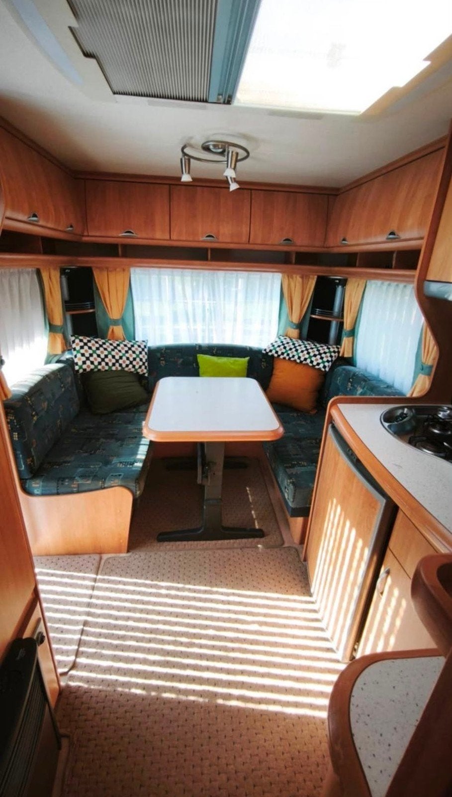 Kussens rondzit Hobby caravan, Caravans en Kamperen, Caravan accessoires, Gebruikt, Ophalen