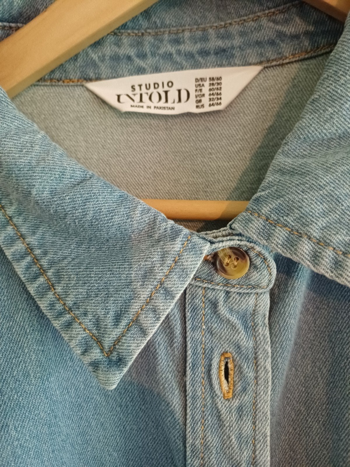 nieuwe spijkerblouse, Blauw, Maat 46/48 (XL) of groter, Studio untold, Nieuw