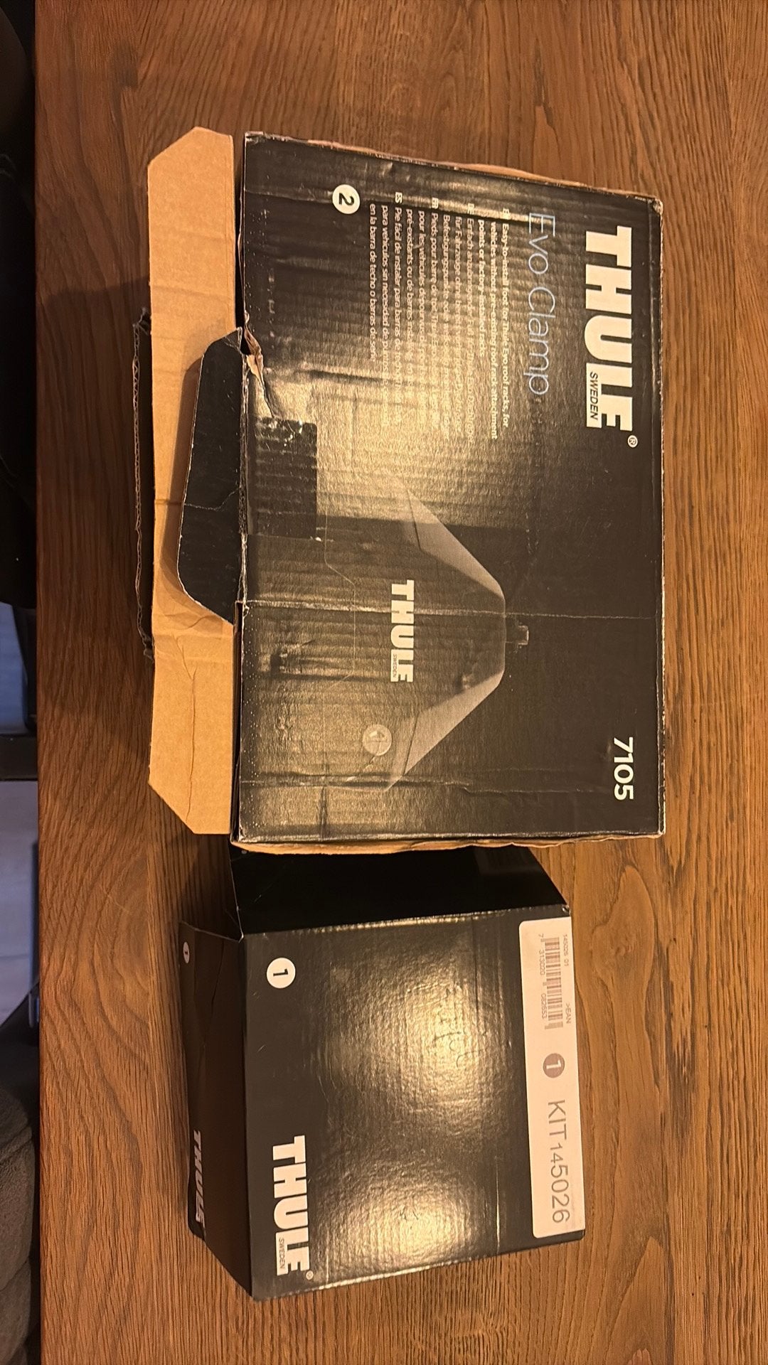 Thule Evo Clamp 7105 met KIT145026, Ophalen of Verzenden, Zo goed als nieuw