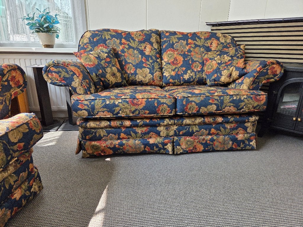 bank tweepersoons bloemen motief design by dem culemborg, Ophalen, 150 tot 200 cm, Tweepersoons, 75 tot 100 cm