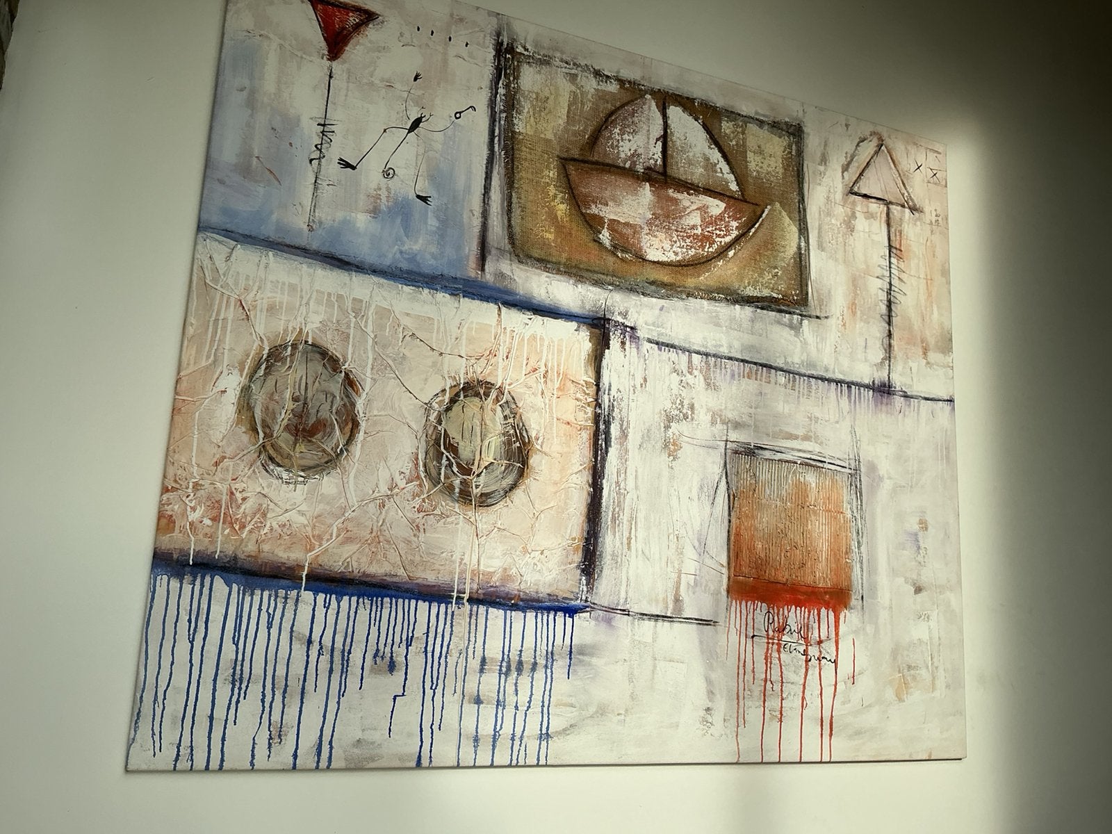 Rabi Elmesnani schilderij, Ophalen