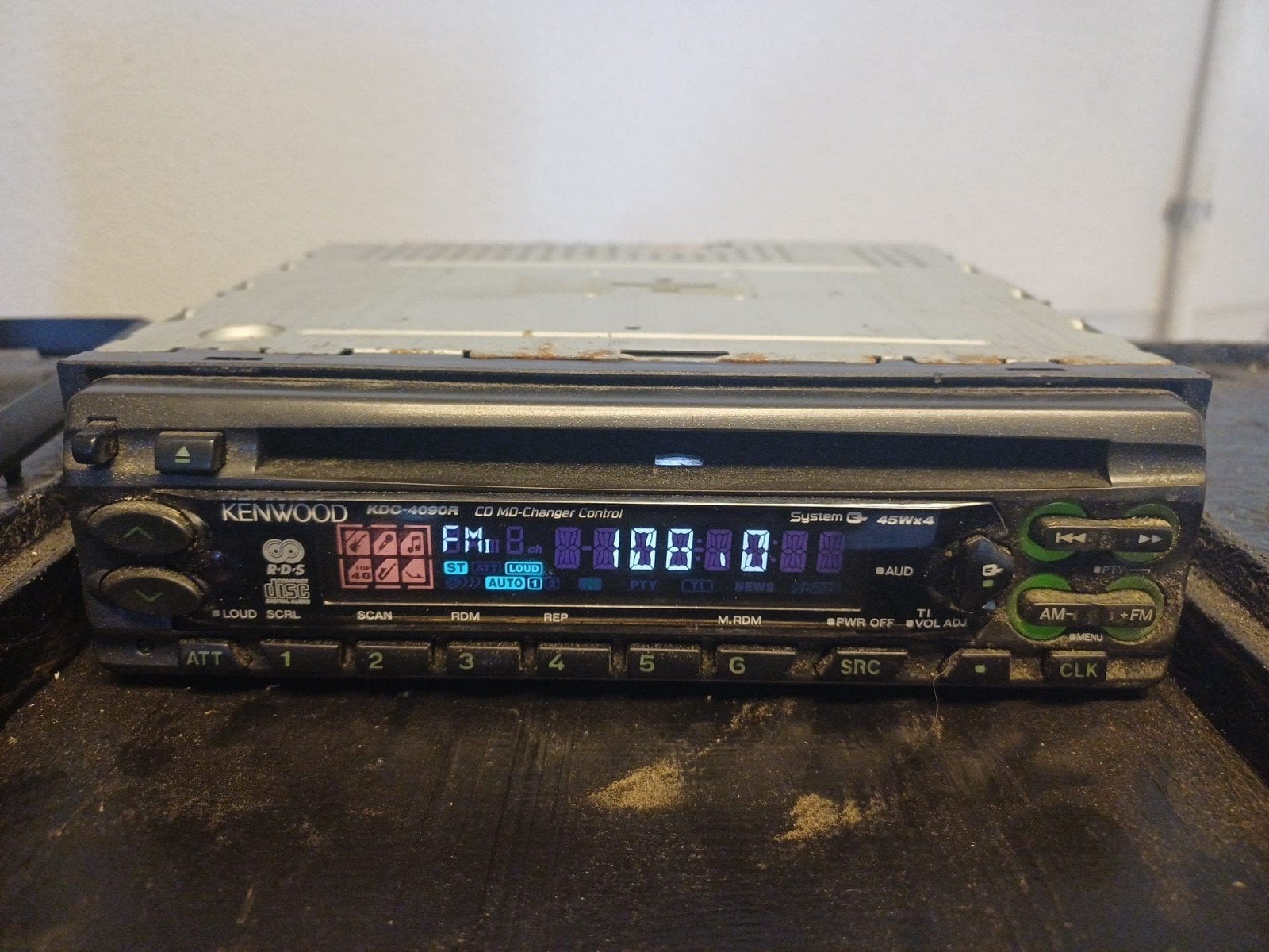 Kenwood KDC-4080R CD/MD-Changer Control Autoradio, Ophalen of Verzenden, Gebruikt