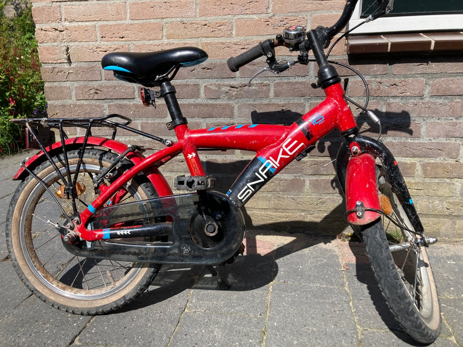 Jongensfiets 60 inch Loekie, Fietsen en Brommers, Fietsen | Kinderfietsjes, Ophalen, Gebruikt, Terugtraprem, 16 tot 20 inch