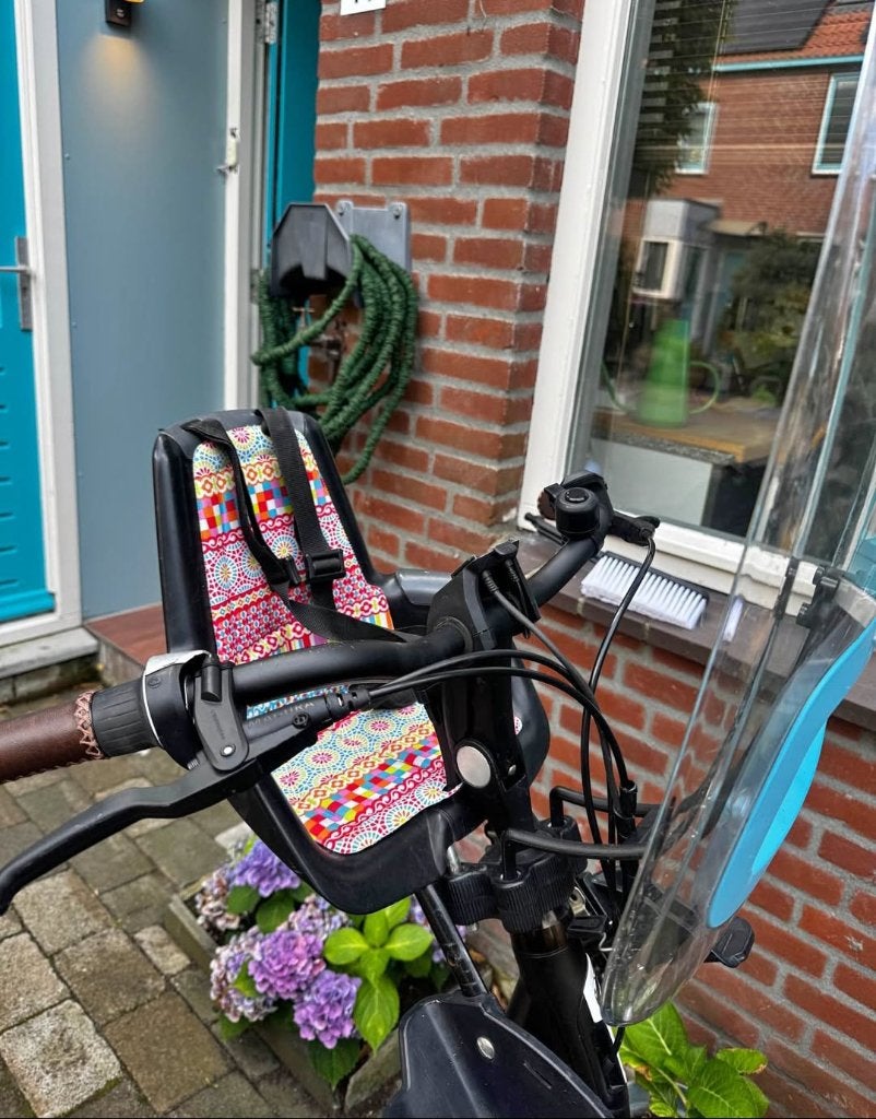 Bobike Mini voorzitje met windscherm en regenhoes – Nootdorp, Ophalen, 0 t/m 18 kg, Voorzitje, Zo goed als nieuw