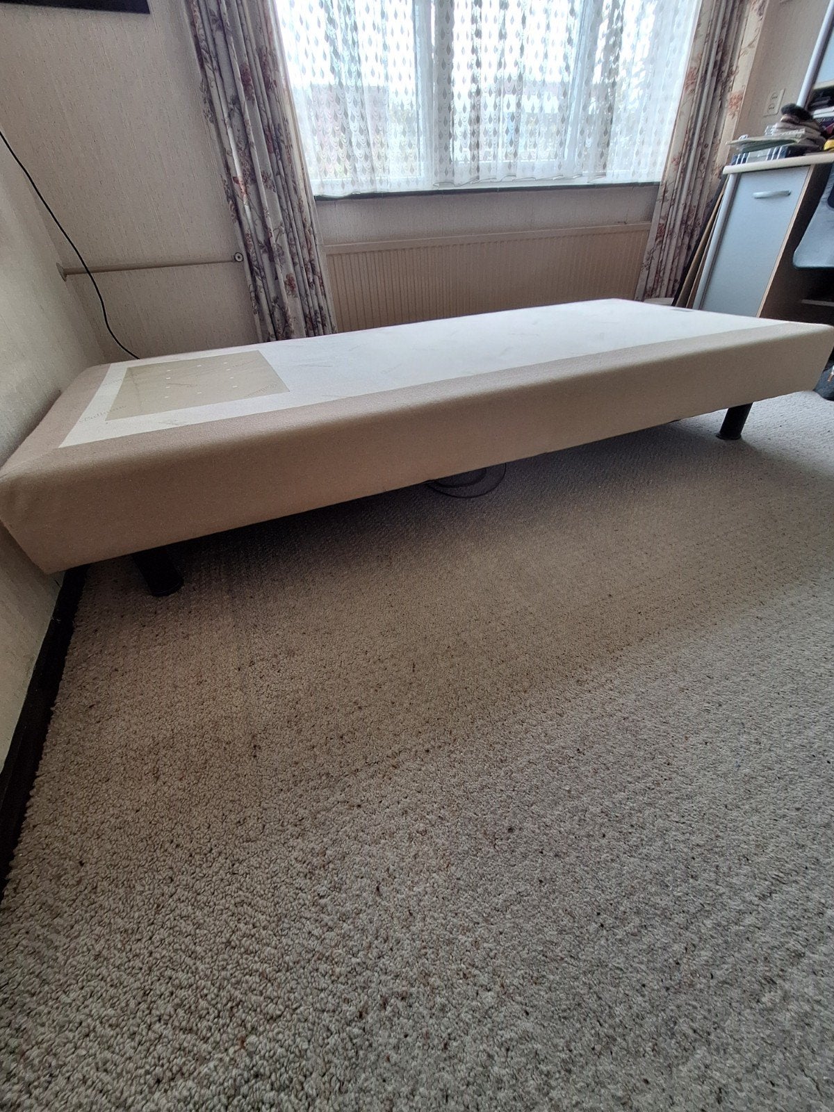 Pullman Eenpersoons Elektrisch Verstelbaar Boxspring, Ophalen, Verstelbaar, 90 cm, Eenpersoons