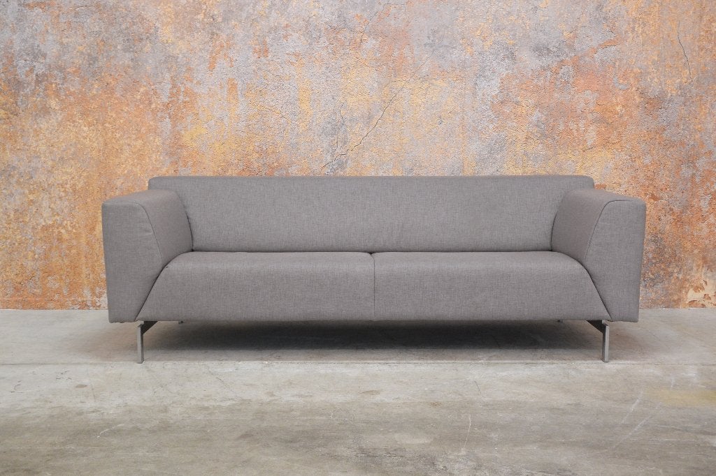 ZGANieuw fraaie stoffen Rolf Benz Linea design bank, Driepersoons, 75 tot 100 cm, Zo goed als nieuw, Rechte bank