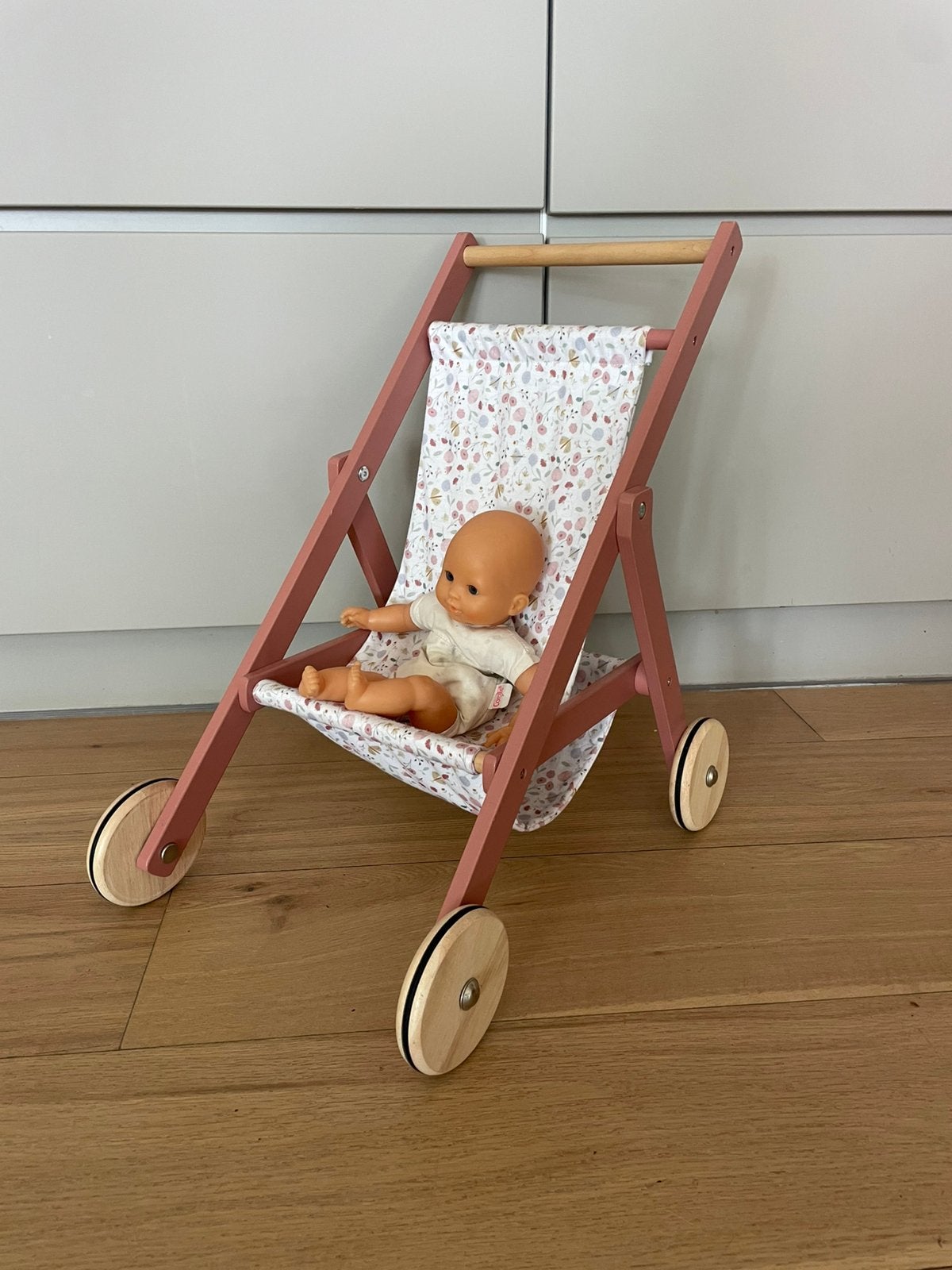 Little Dutch Houten Speelgoed Poppen Buggy, Ophalen, Zo goed als nieuw, Babypop