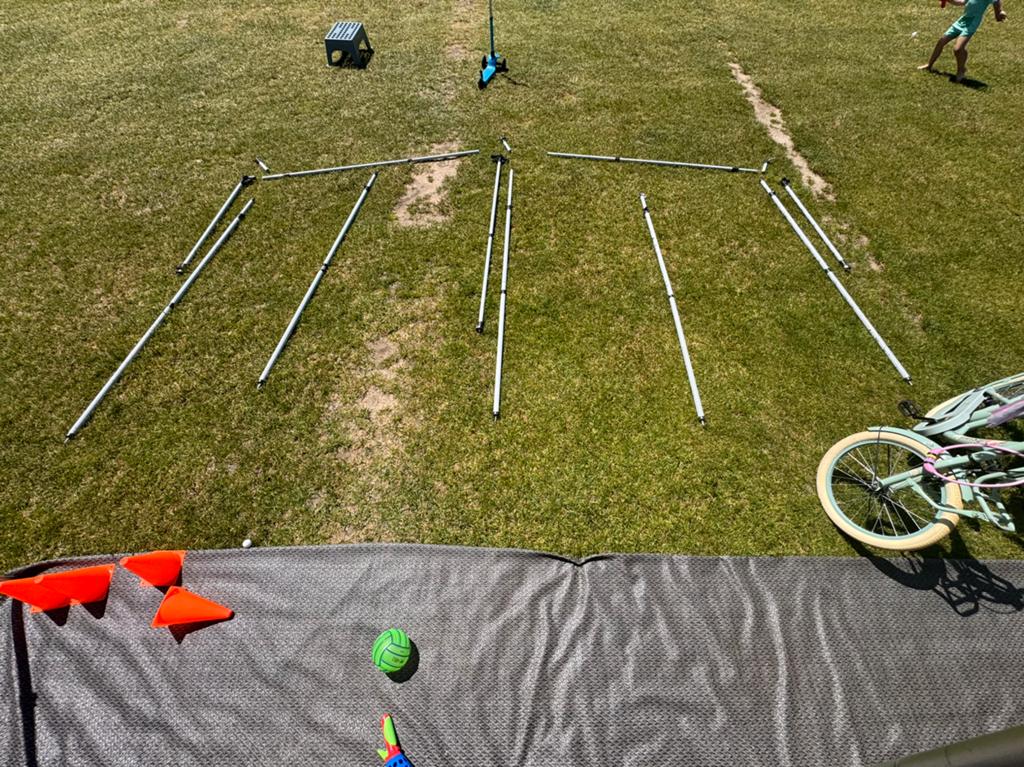 Voortent frame carbon 270 diep isabella, Ophalen, Gebruikt
