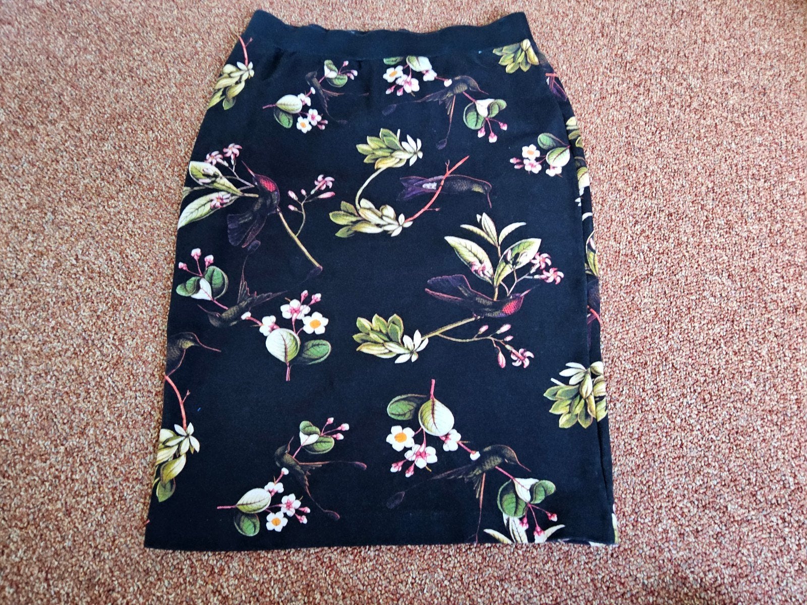 Steps rok maat XS met bloemen en vogels, Zwart, Ophalen of Verzenden, Zo goed als nieuw, Steps