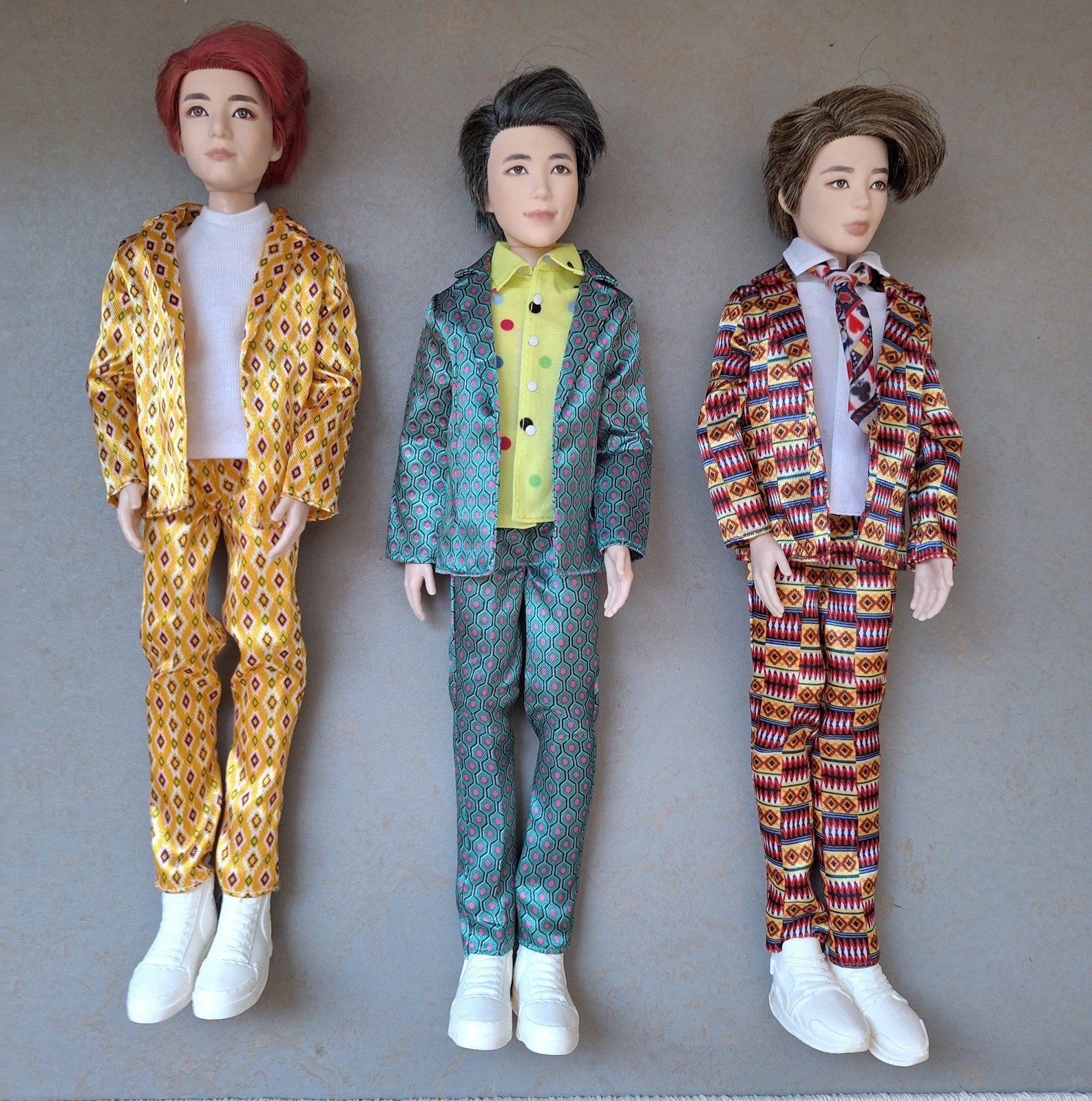 Set van 3 K-popgroep BTS Mattel modepoppen -, Ophalen, Zo goed als nieuw, Barbie