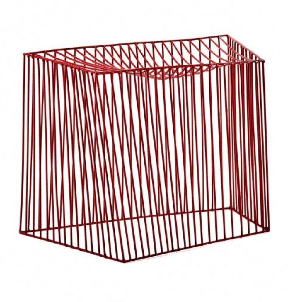 Serax ijzeren (lectuur)mand/decoratie-object rood nieuw, Ophalen of Verzenden, Nieuw