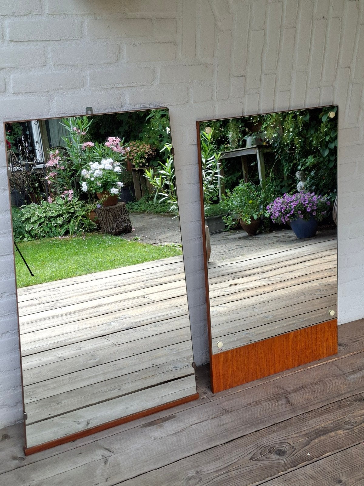 Vintage retro spiegel kapspiegel Design Mid Century jaren 60, Ophalen, Zo goed als nieuw, Minder dan 100 cm, Rechthoekig