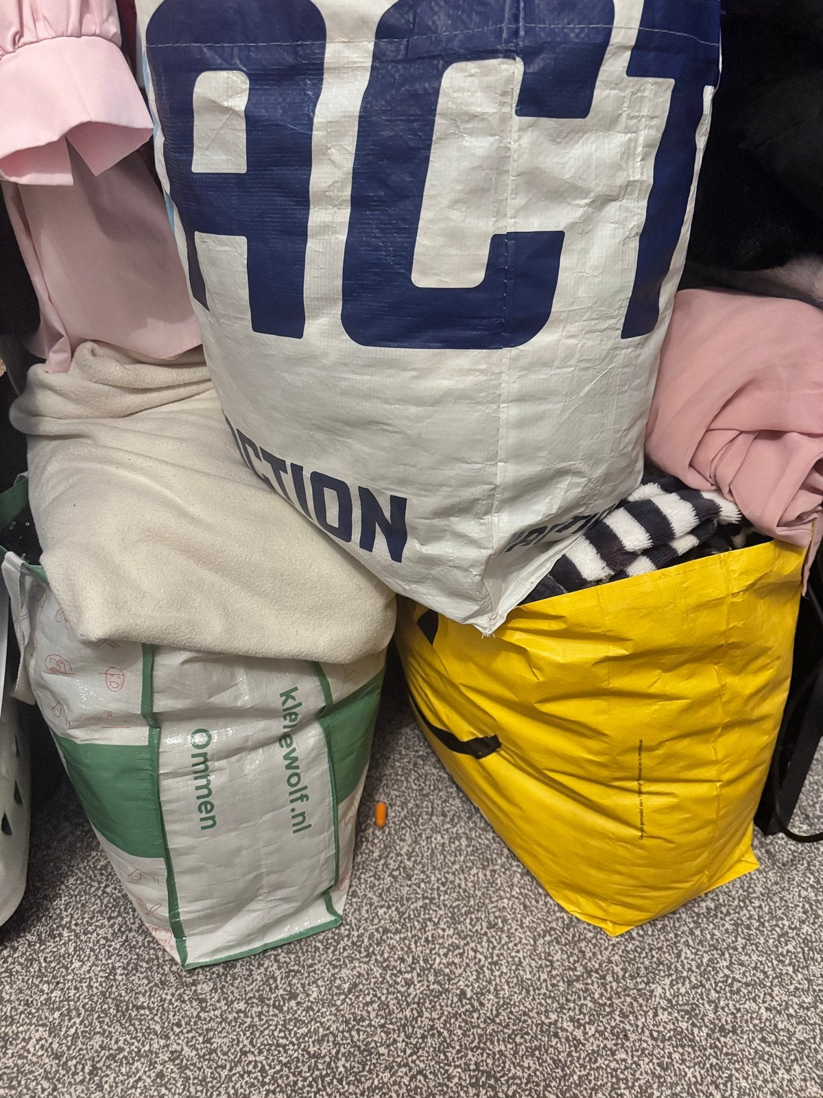 Grote kledingbundel dameskleding maat S/M - 4 bigshoppers vo, Ophalen of Verzenden, Gedragen