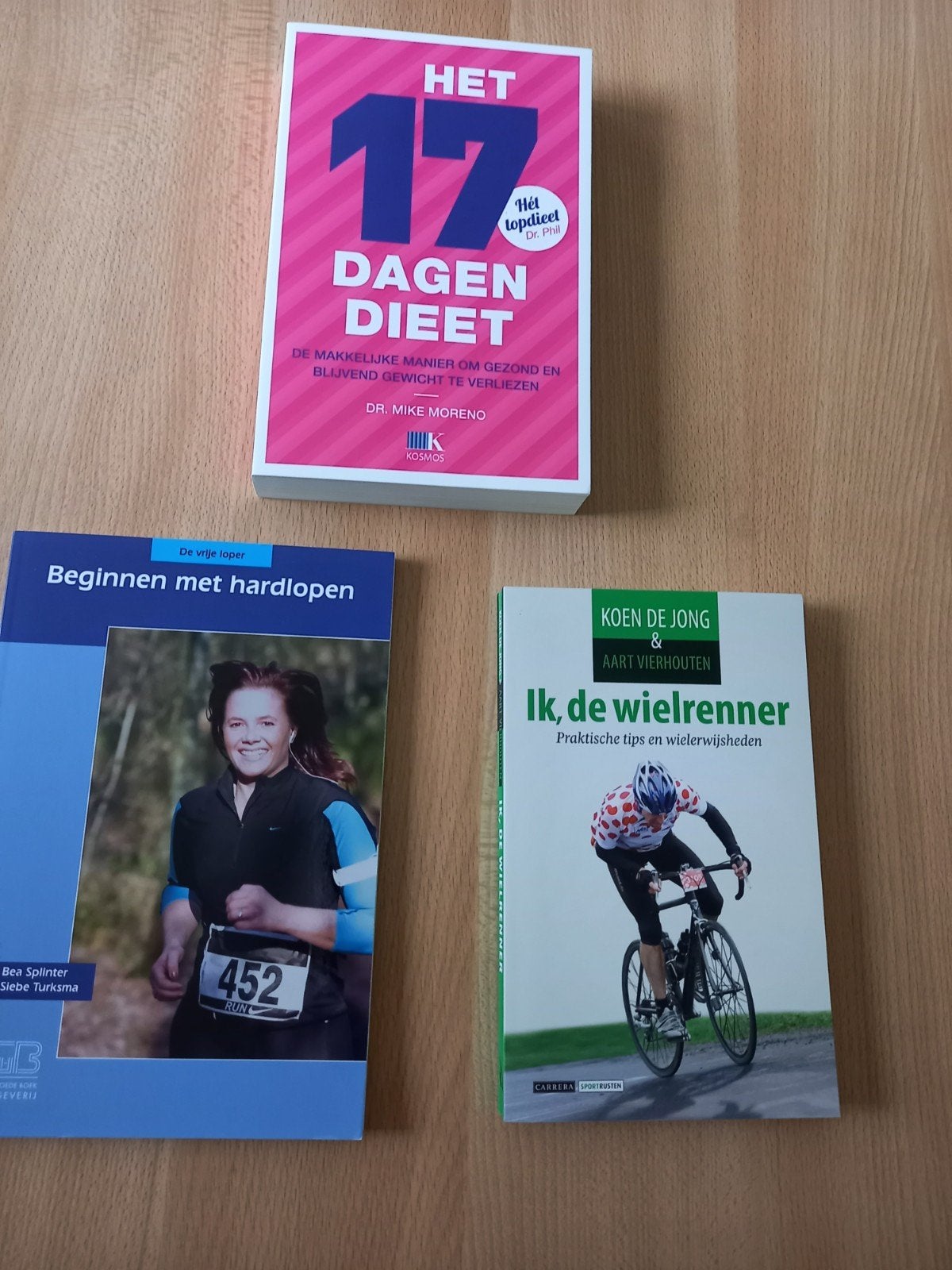 Boeken over dieet, hardlopen en wielrennen, Ophalen of Verzenden