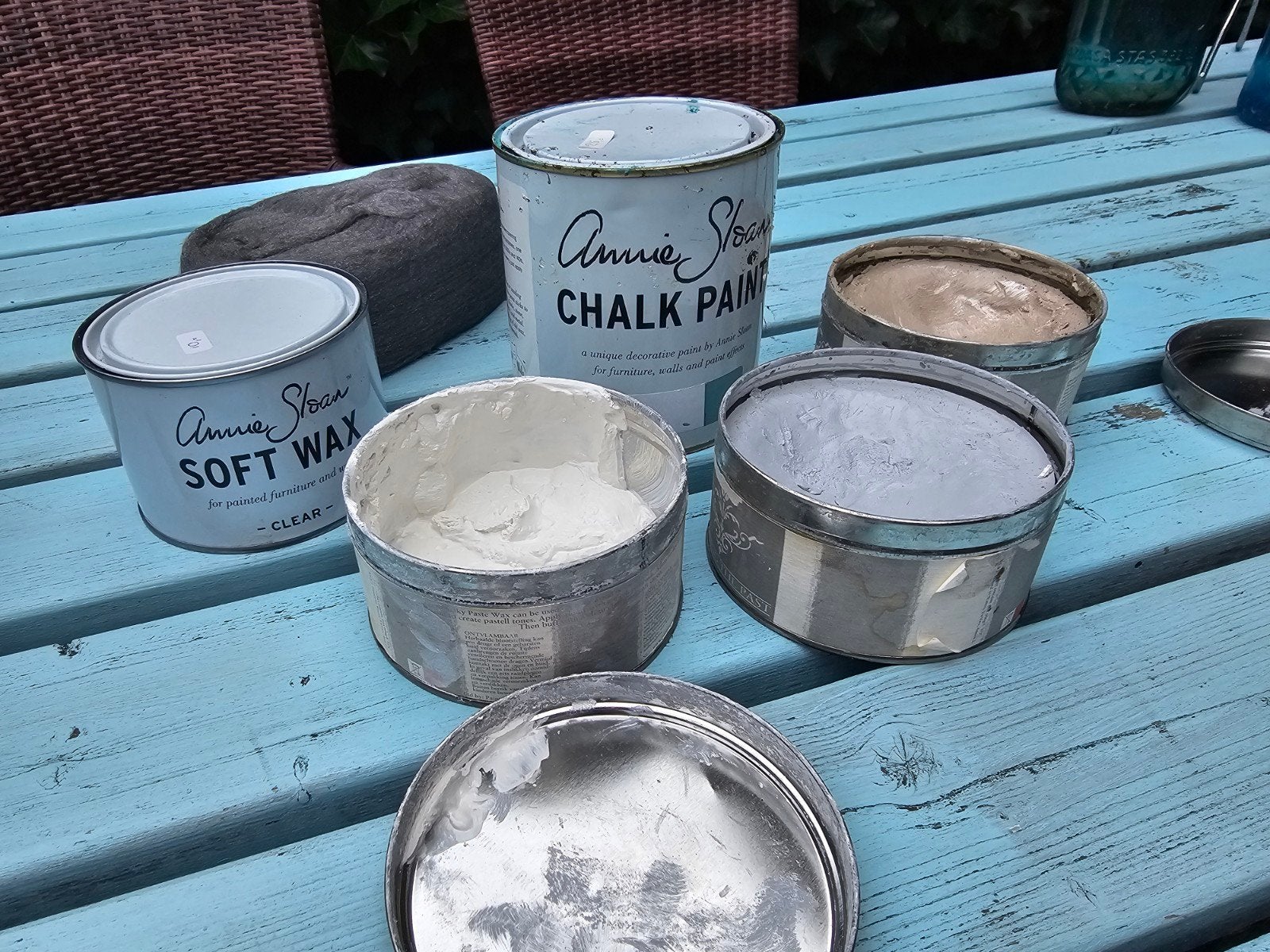 Annie Sloan Chalk Paint Provence & Waxen + Staalwol, Ophalen of Verzenden