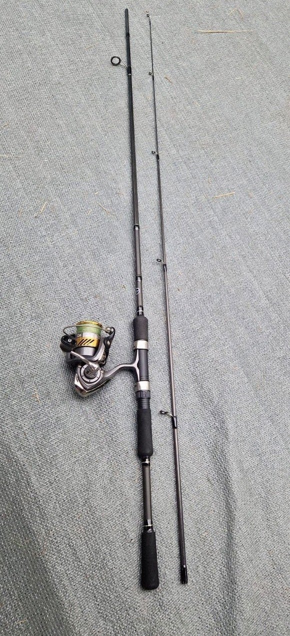 lichte shimano met daiwa., Ophalen of Verzenden, Zo goed als nieuw, Complete set