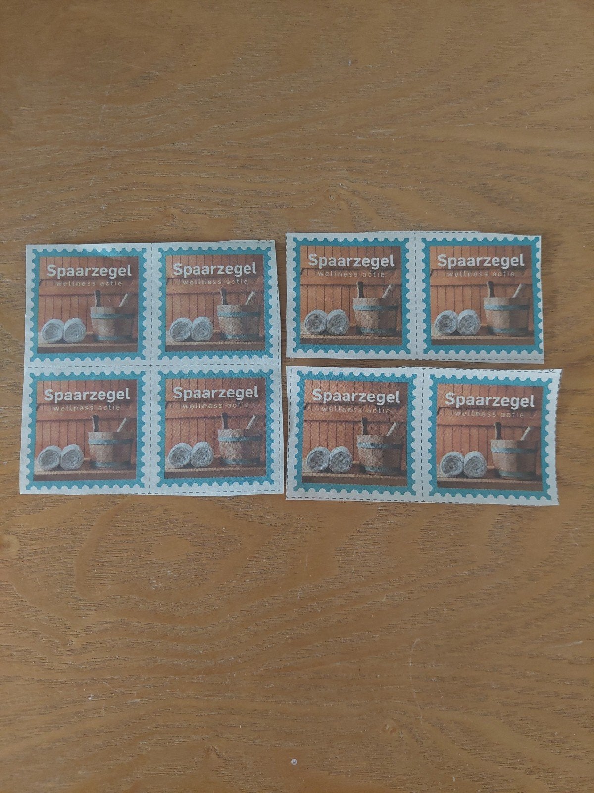 8 Saunazegels krantsparen, Twee personen, Kortingsbon, Overige typen