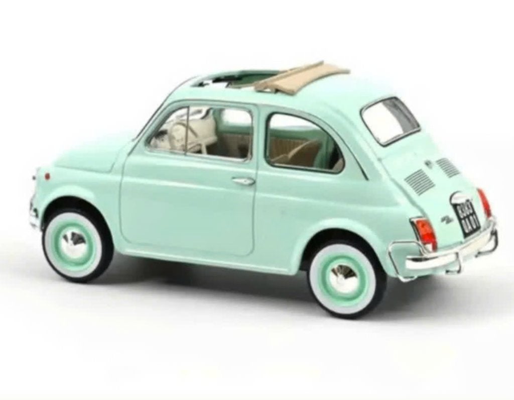 Fiat 500 L 1968 Pastel Blauw Geboorte 1/18 NOREV ref. 187777, Verzenden, Nieuw, Norev