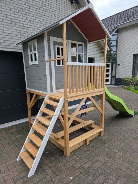 Exit speelhuisje Loft 700 grey-koopjesprijs, Kinderen en Baby's, Ophalen, Nieuw, Hout