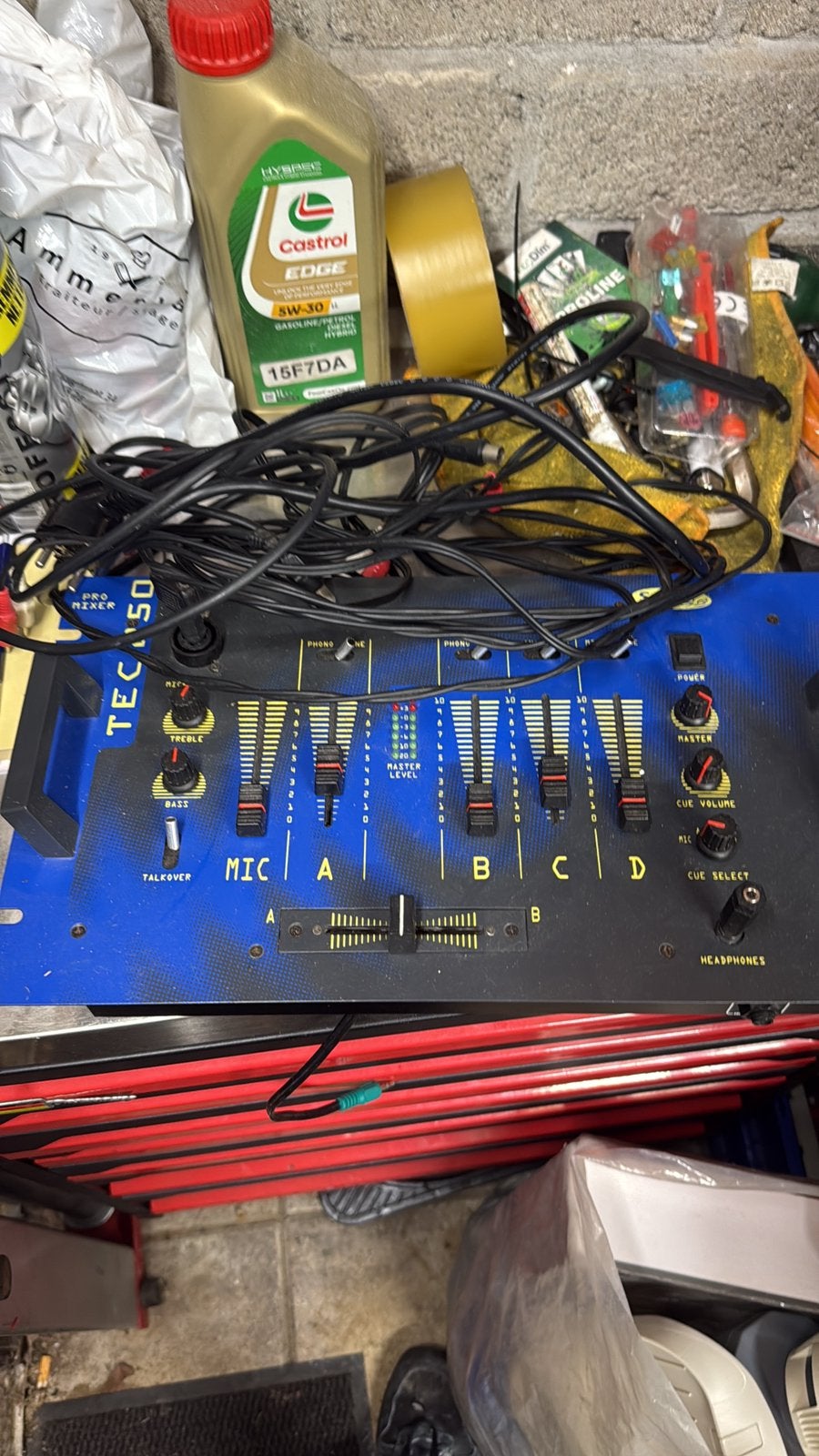 Skytec tec 250 mengpaneel, Ophalen, Gebruikt